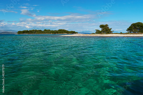 Adriatic Sea coastline in Croatia