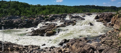 Panoramic View at Great Falls of the Potomac,
Washington D.C.