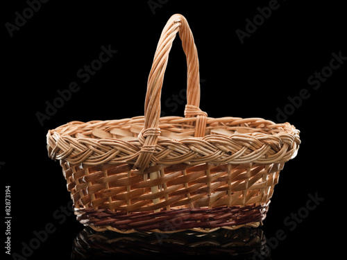 Basket wattled from rods