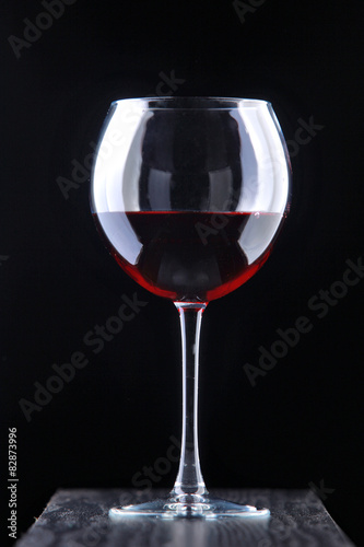 Red wine in the glass