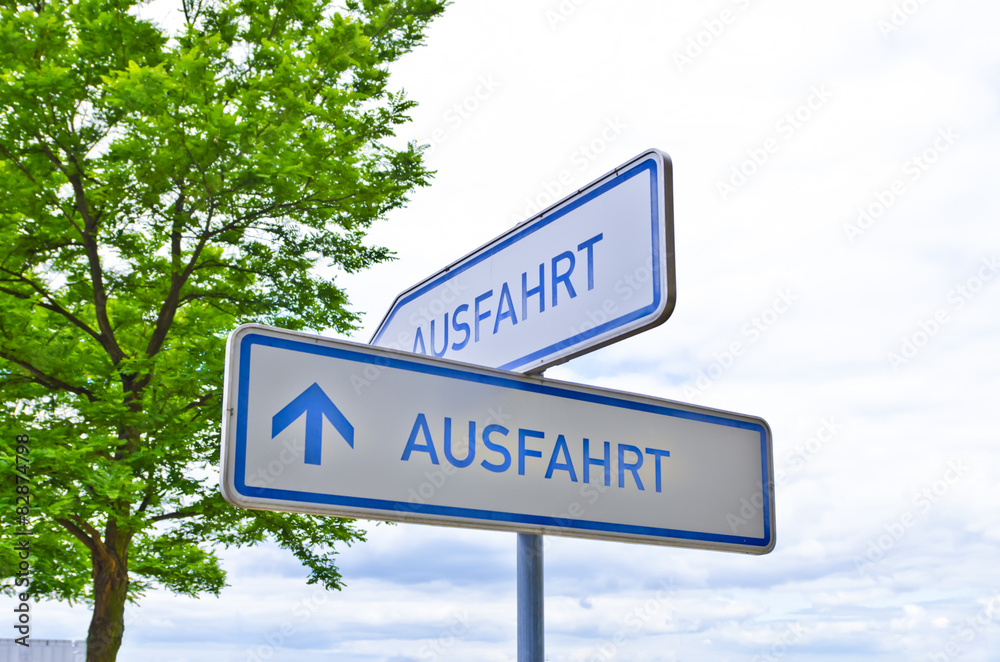 Fototapeta premium Ausfahrt