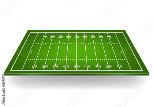 Football field. Vector illustration.