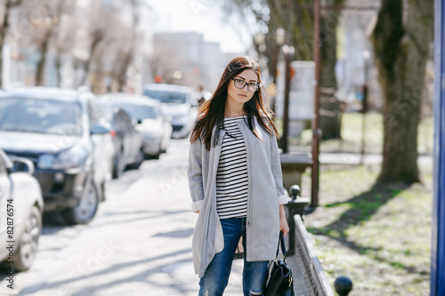 beautiful young fashion girl