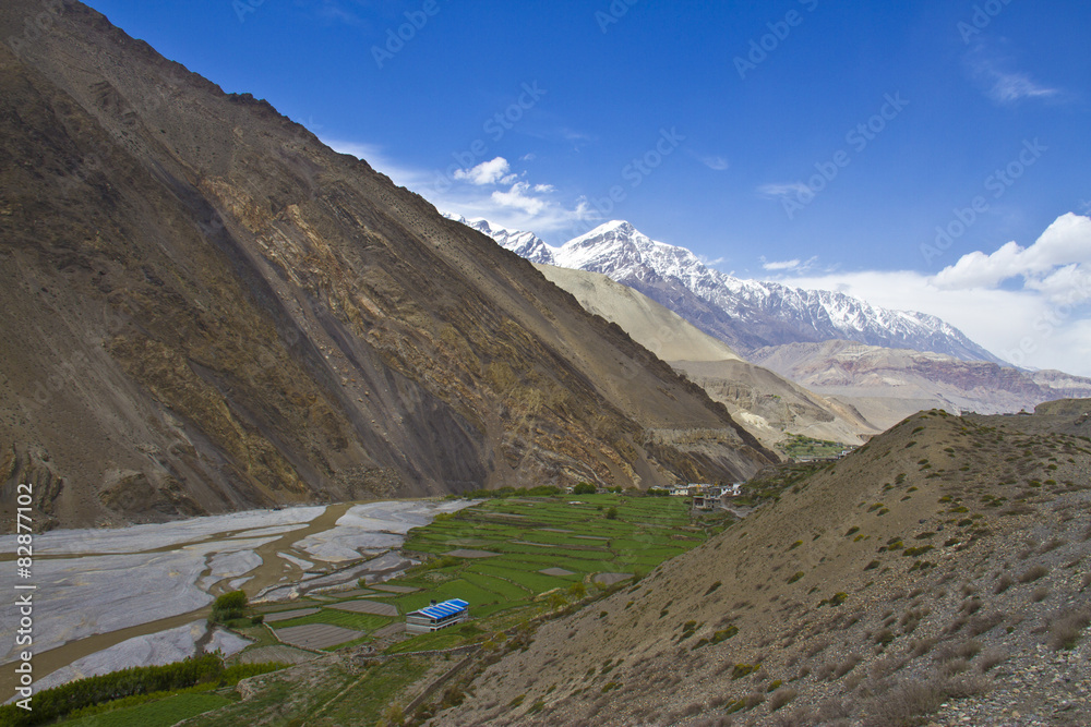 Fototapeta premium gorgeous mountain view in Himalayas