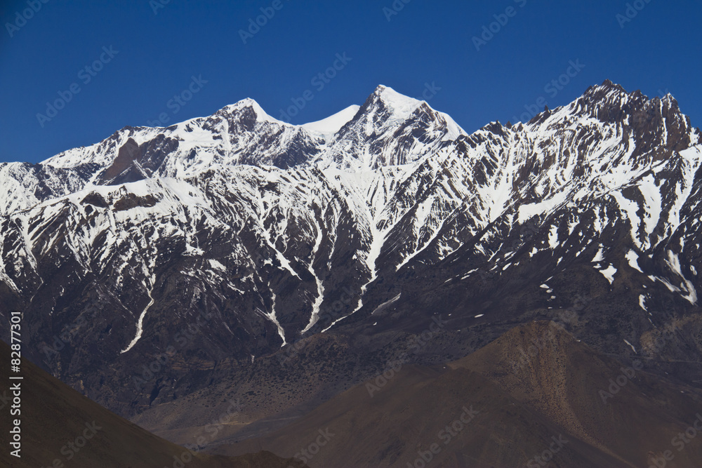 wonderful snow peaks of Himalayas