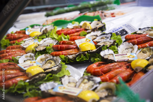 Photography Fresh seafood