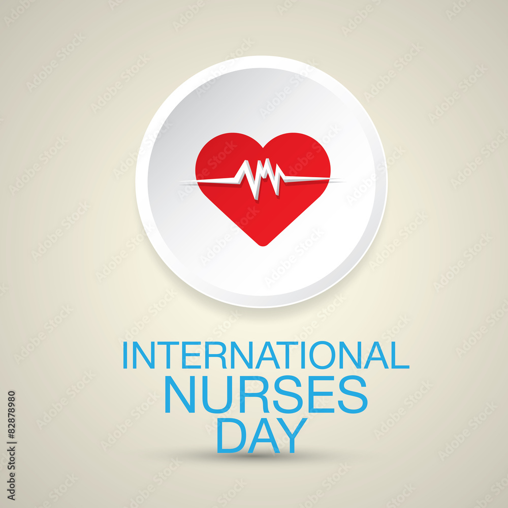International nurse day concept with heart