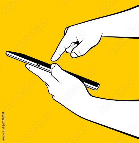 Tablet finger