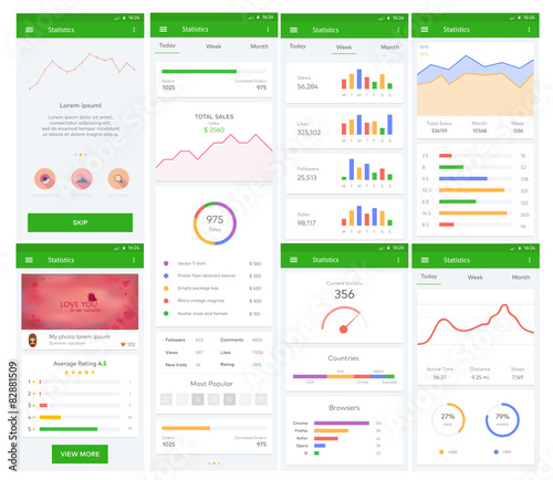 Block diagram, Booklet, brochure, abstract banner