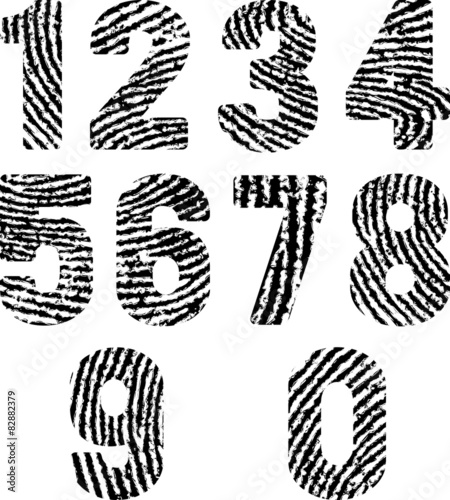 numbers with fingerprint