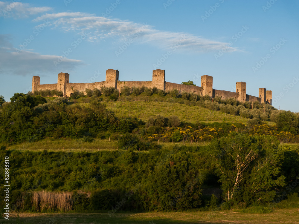 Monteriggioni Festung in der Toskana