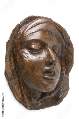 Wooden Face of St Teresa of Avila