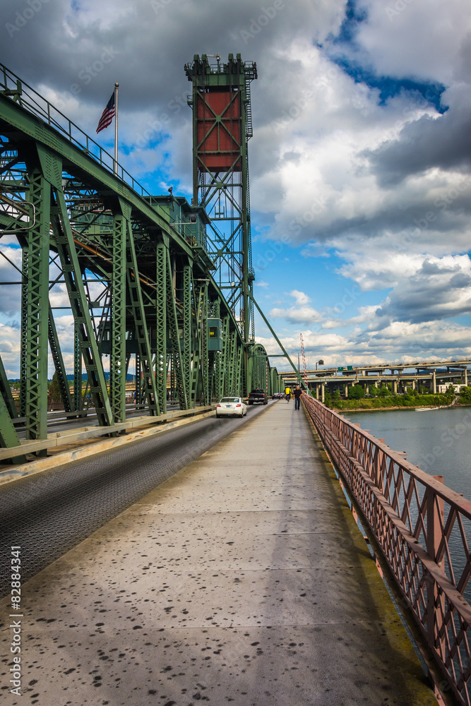 The Hawthorne Bridge, in Portland, Oregon.