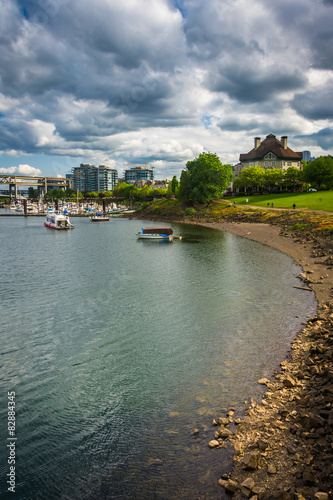 The Williamette River at Tom McCall Waterfront Park, in Portland photo