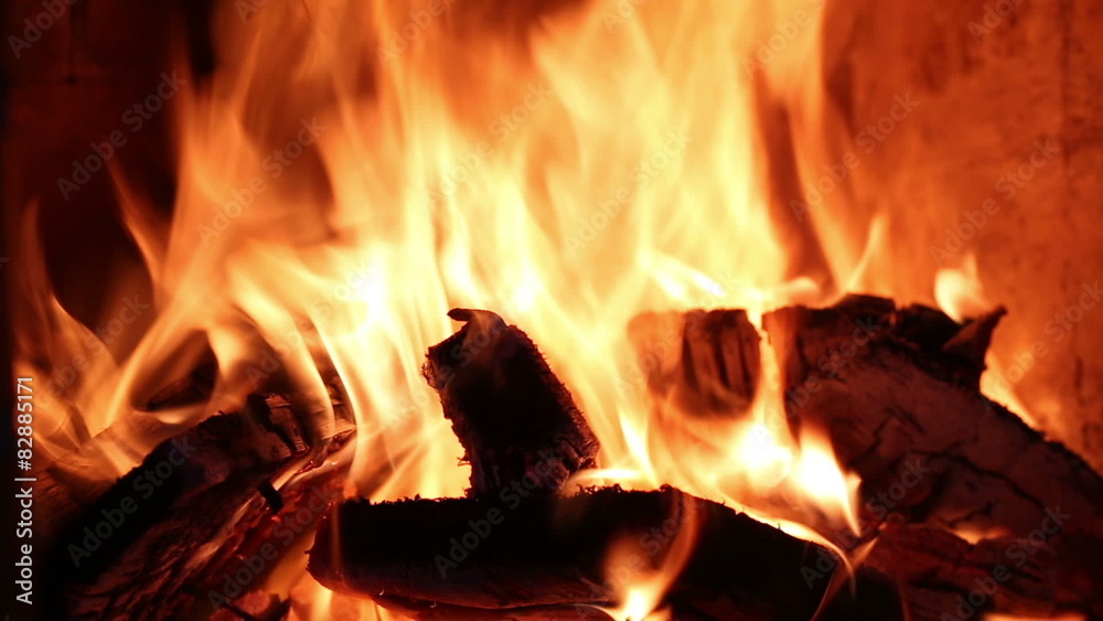 hot yellow and orange burning fire flame (loop) hot yellow and orange burning fire flame (loop)