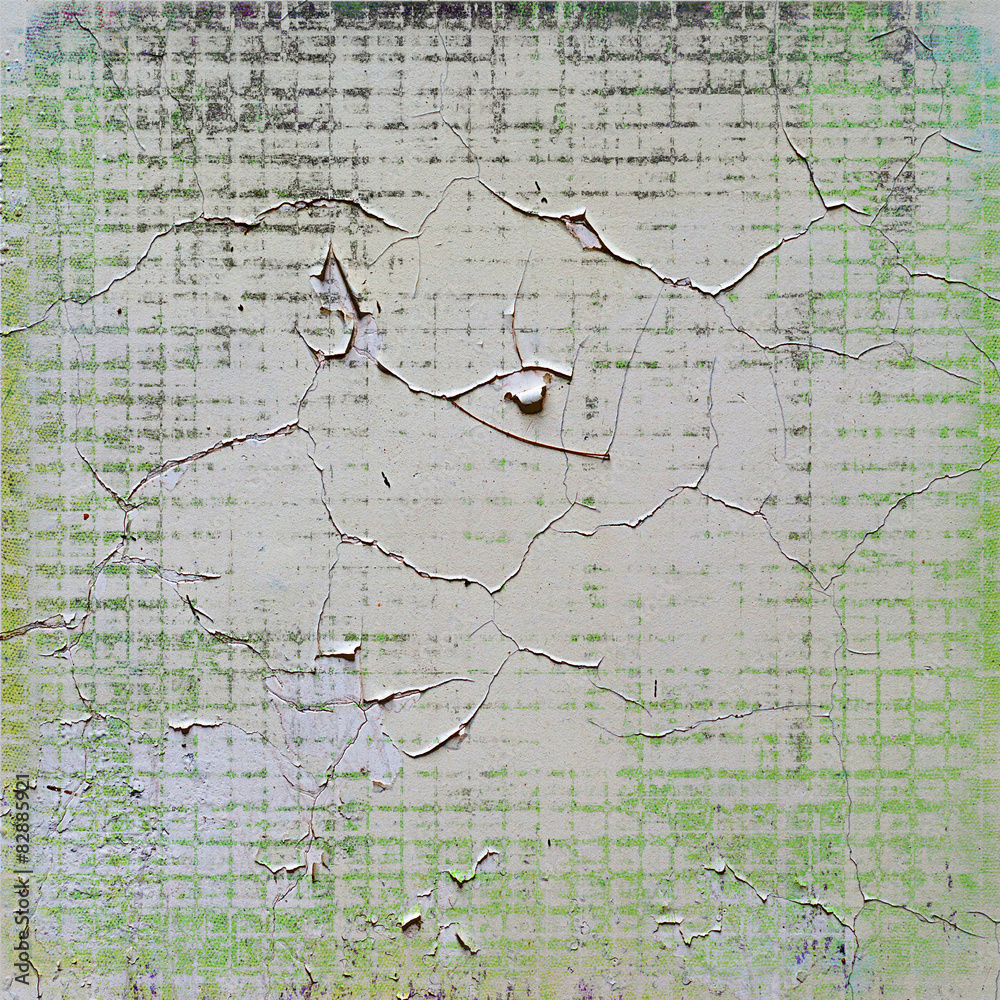 Fototapeta premium texture of shabby paint and plaster cracks