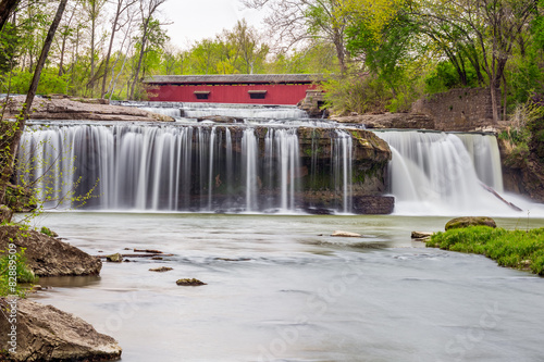 The Covered Bridge and The Cataract photo