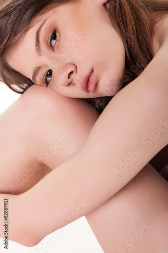 Young Beautiful Woman With Nice Legs in Spa Stock Image