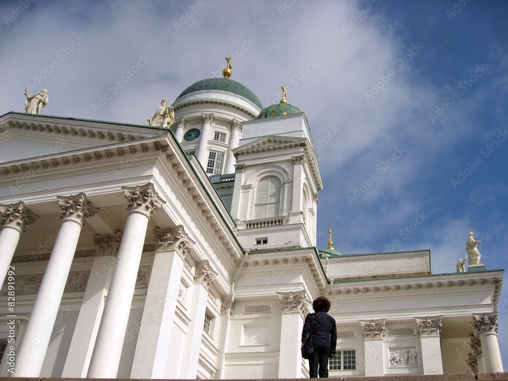 Obraz premium Exchange monument in St.Peterburg Russia