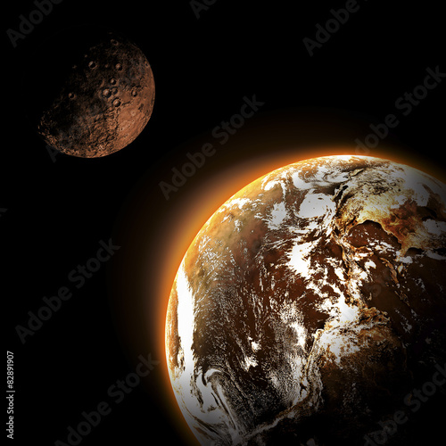 Fototapeta Naklejka Na Ścianę i Meble -  planet and galaxy
