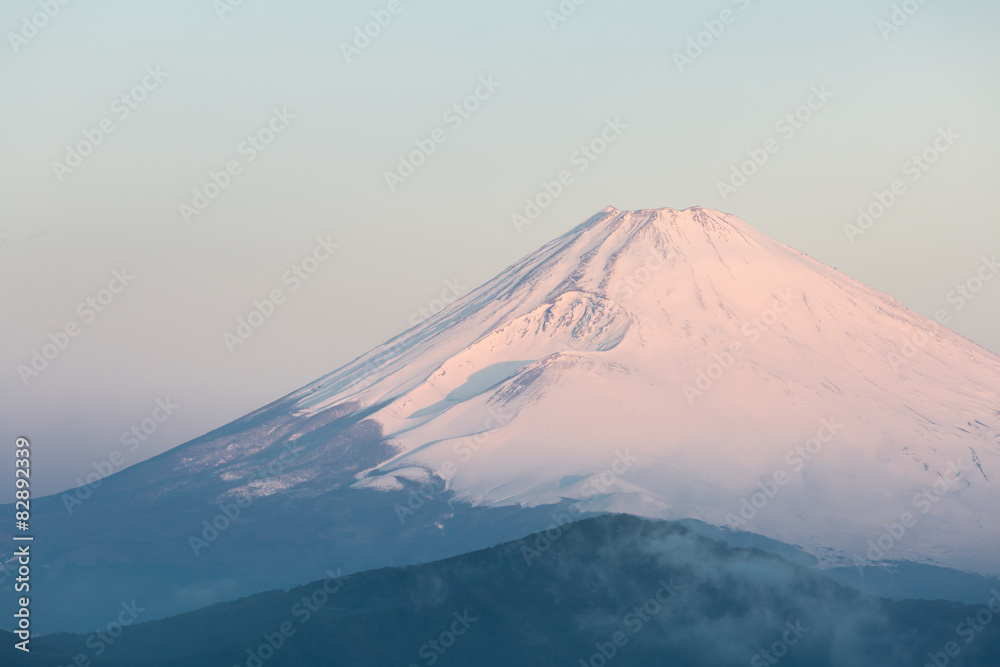 Fuji Mountain Lake Hakone Sunrise