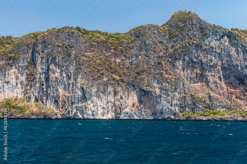 Tropical thai cliff