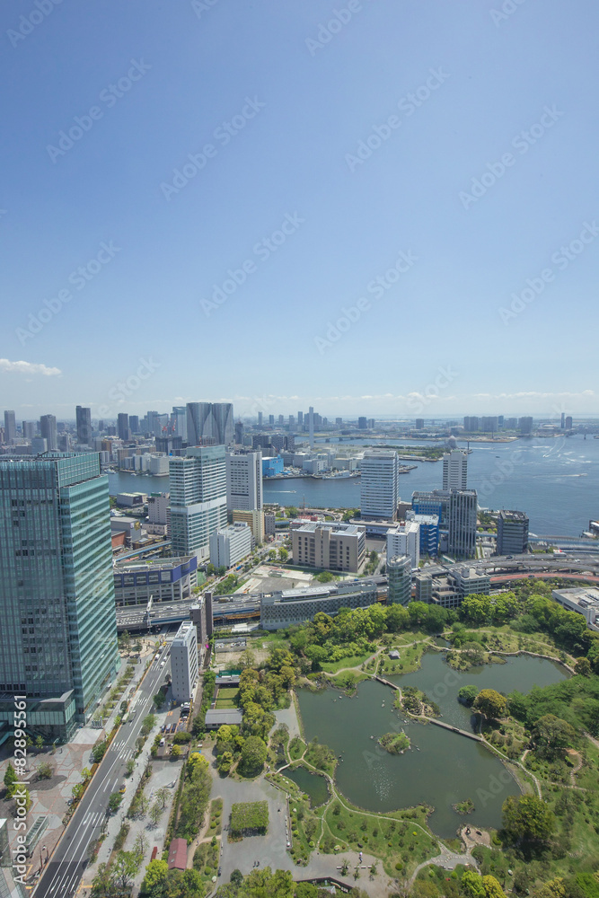 Fototapeta premium 高層ビルから東京湾の眺め