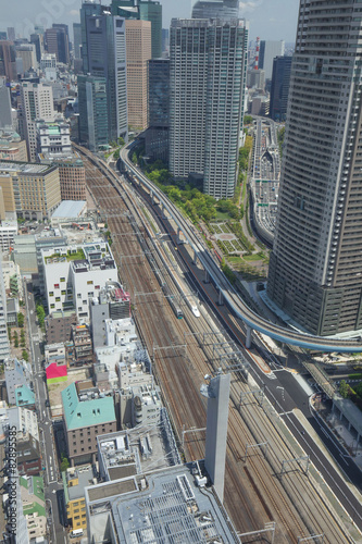 東京都心の遠景（汐留方面）