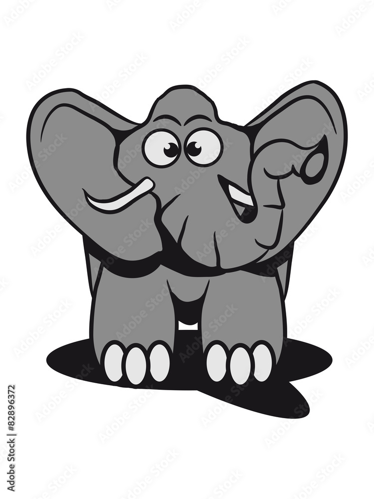 Obraz premium Elephant animal funny