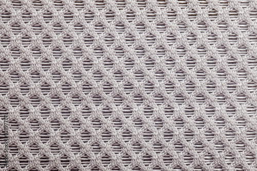 Shoes and clothing of mesh fabric texture