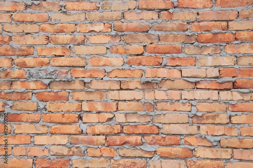 wall brickwork brown background vertical close up