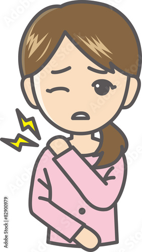 肩こりの女性