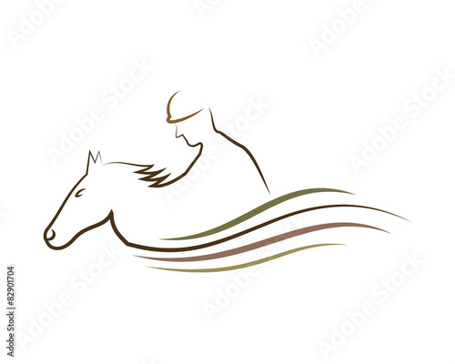 Equestrian Logo Vector Template