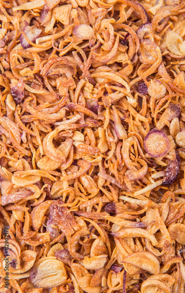 Deep fried shallots for garnishing 