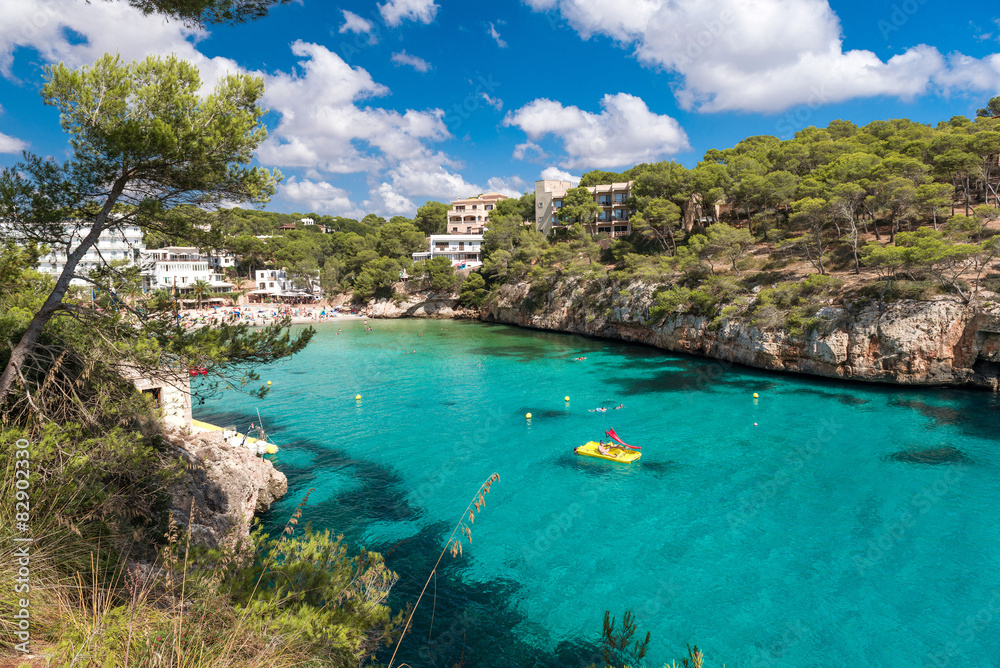 Mediterranean coast, Bay of Cala Santanyi, Mallorca