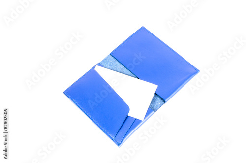 Free Download blue leather name card pocket - GFXLoad