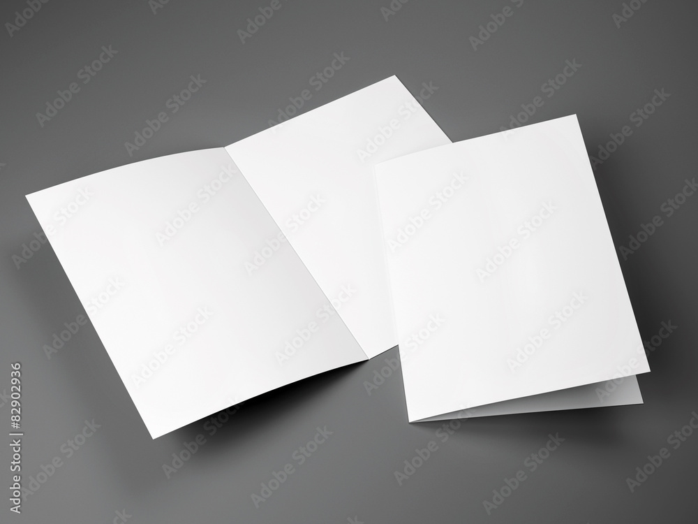 Blank template of folded brochure A4 Size Blank template of folded brochure A4 Size