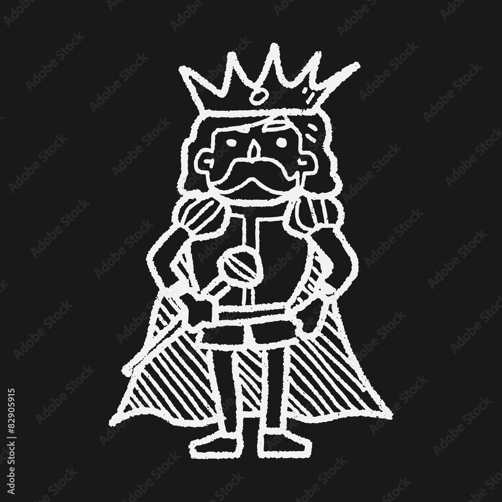 Fototapeta premium king doodle