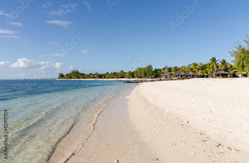 Beach of Le Morne in Mauritius © lenisecalleja