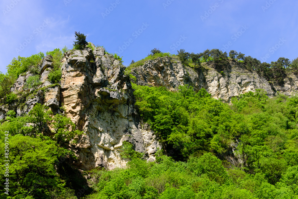 Picturesque rocks in the Agur gorge