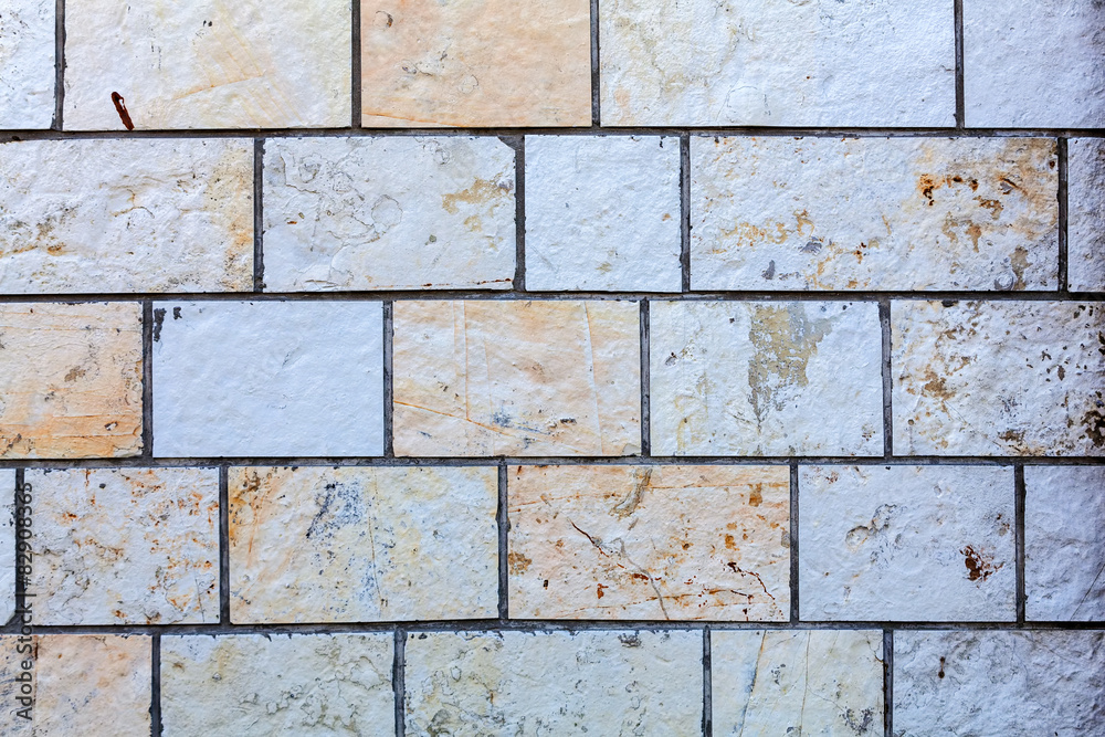 Naklejka premium old stone wall