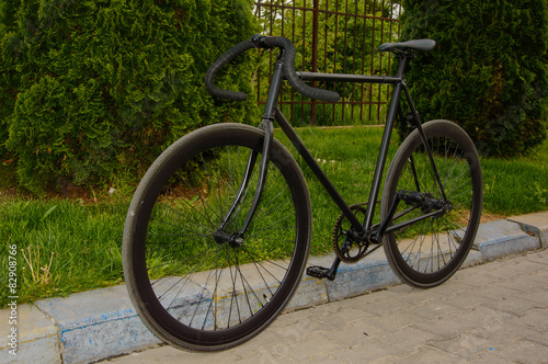 Black bicycle