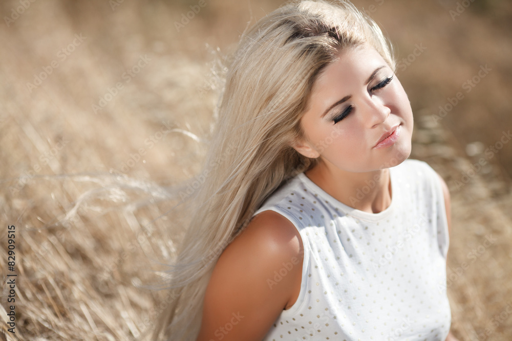 Beautiful woman summer portrait skin care beauty girl Beautiful woman summer portrait skin care beauty girl