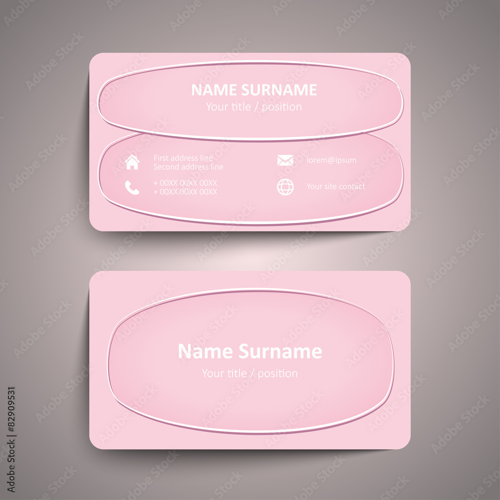 Naklejka premium Business card
