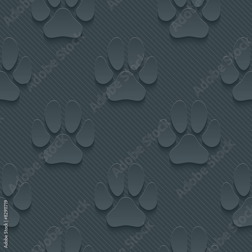 3D Dark Gray Seamless Perforated Wallpaper.