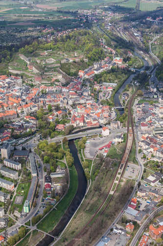 aerial view of the Klodzko city center