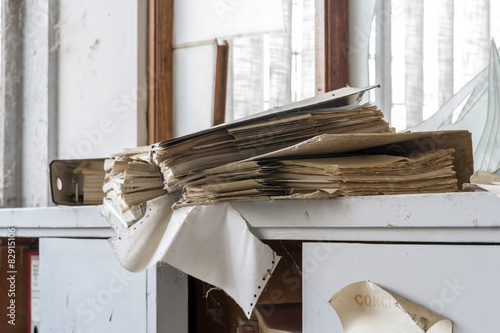 abandoned document folder