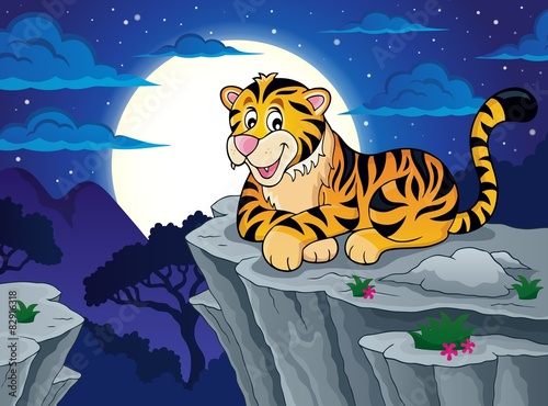 Fototapeta Naklejka Na Ścianę i Meble -  Tiger theme image 3
