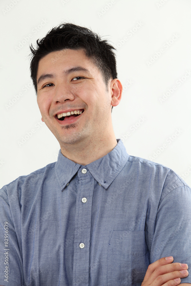 Mature man smiling happily Mature man smiling happily
