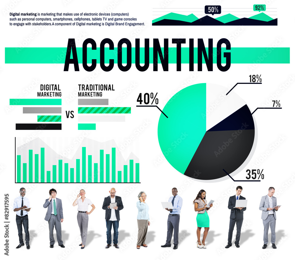 Wunschmotiv: Accounting Business Banking Budge Finance Market Concept #82917595